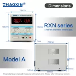 Linear DC adjustable power supply RXN Series Mode: RXN-1505D