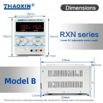 Linear DC adjustable power supply RXN Series Mode: RXN-1510D