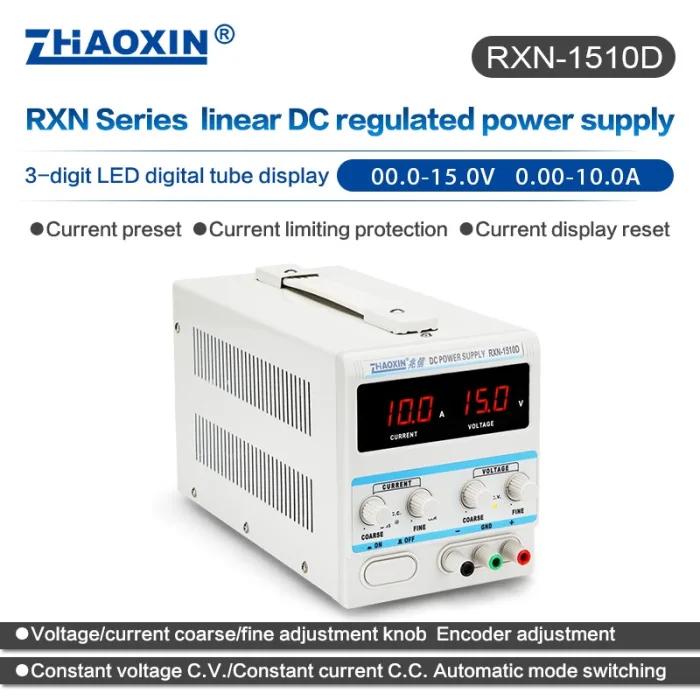 Linear DC adjustable power supply RXN Series Mode: RXN-1510D