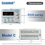 Linear DC adjustable power supply RXN Series Mode: RXN-1520D