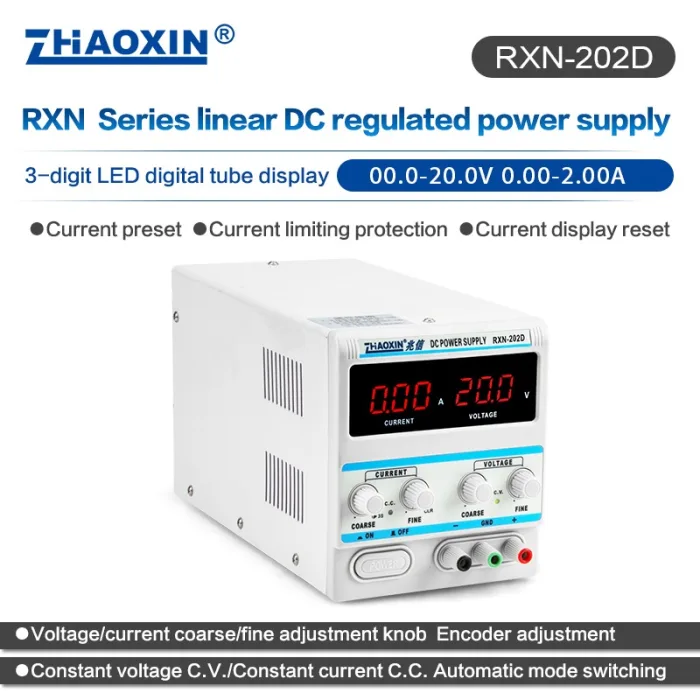 Linear DC adjustable power supply RXN Series Mode: RXN-202D