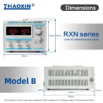 Linear DC adjustable power supply RXN Series Mode: RXN-3010D