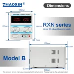 Linear DC adjustable power supply RXN Series Mode: RXN-302D