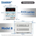 Linear DC adjustable power supply RXN Series Mode: RXN-605D
