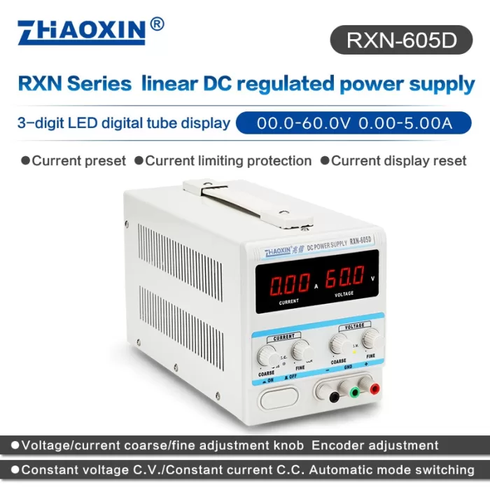 Linear DC adjustable power supply RXN Series Mode: RXN-605D