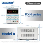Linear DC adjustable power supply RXN Series Mode: RXN-605DM