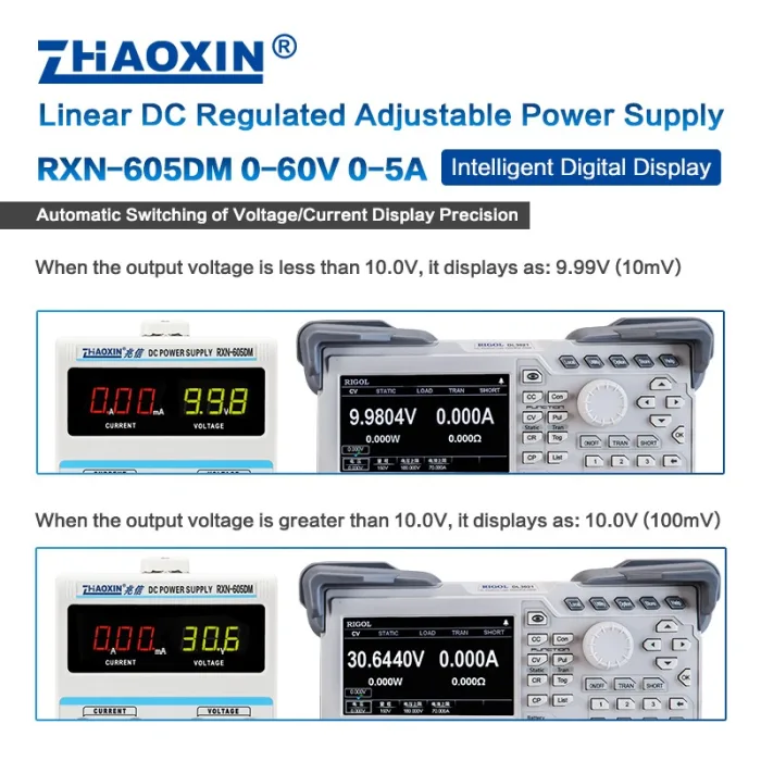 Linear DC adjustable power supply RXN Series Mode: RXN-605DM