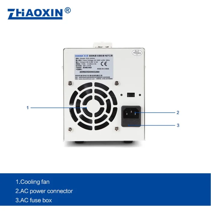 Linear DC adjustable power supply RXN Series Mode: RXN-605DM