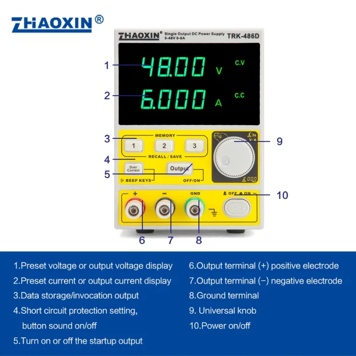 TRK Series CNC Switching DC constant power supply TRK-486D