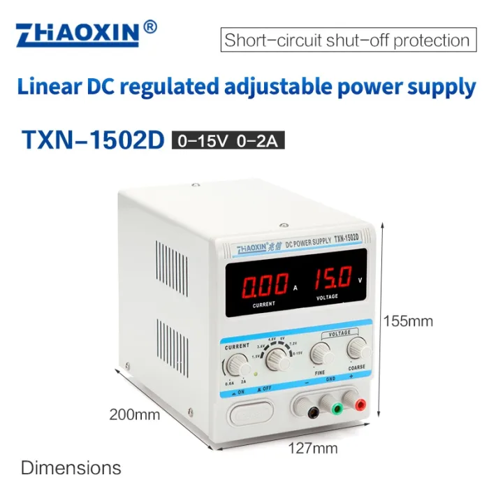 Linear DC adjustable power supply Mode: TXN-1502D