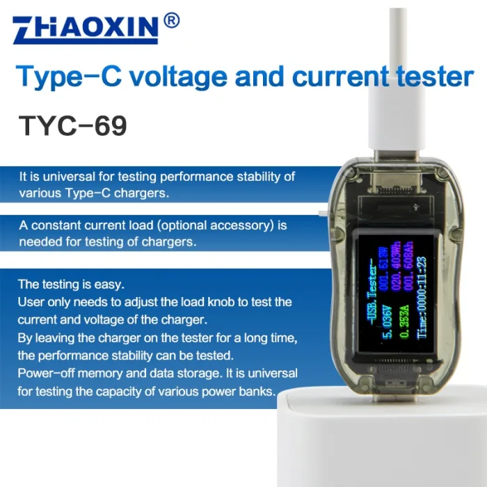 Type-C voltage and current tester TYC-69GN