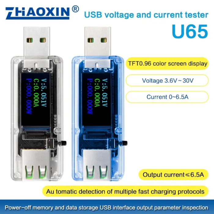 USB voltage and current tester U65-B