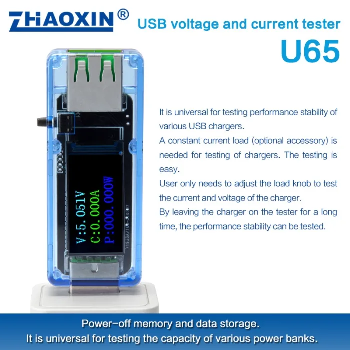 USB voltage and current tester U65-B