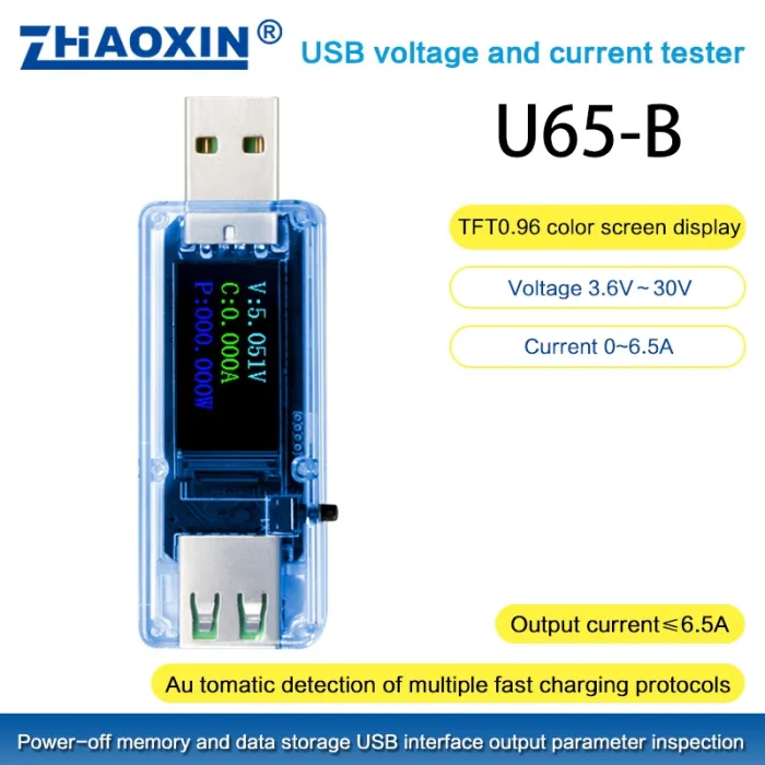 USB voltage and current tester U65-B