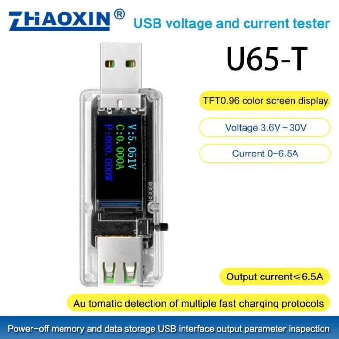 USB voltage and current tester U65-T