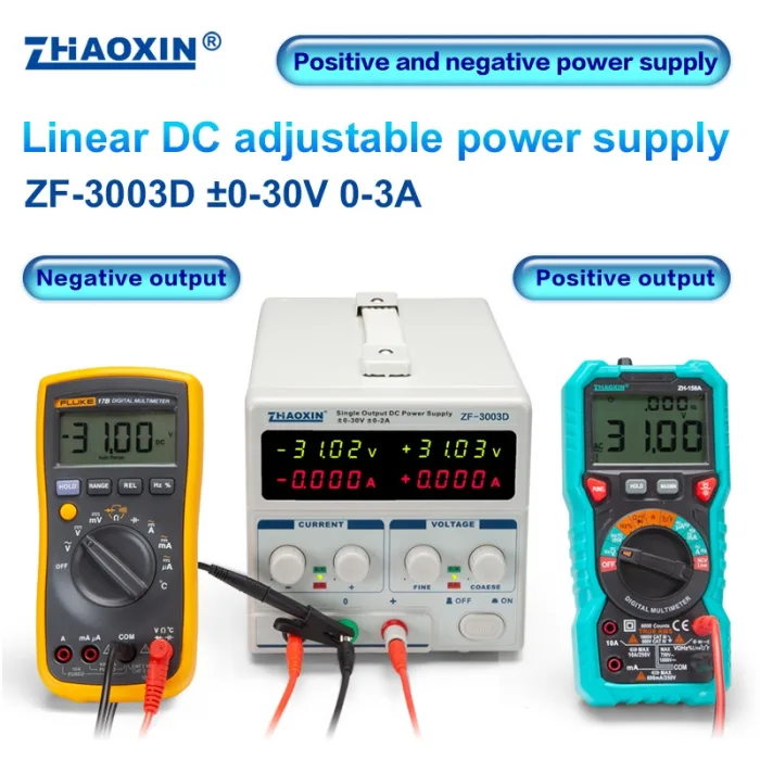 Linear DC adjustable power supply ZF Series Positive and negative power supply Mode: ZF-3003D